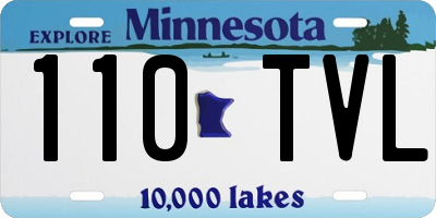 MN license plate 110TVL