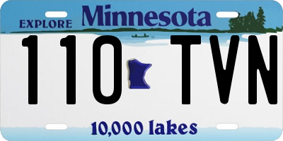 MN license plate 110TVN