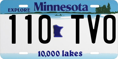 MN license plate 110TVO