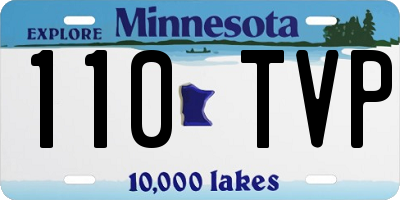 MN license plate 110TVP
