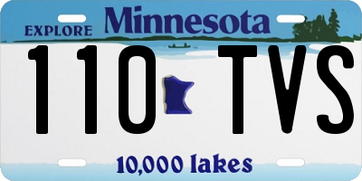 MN license plate 110TVS