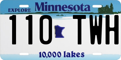 MN license plate 110TWH