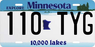 MN license plate 110TYG