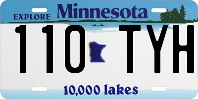 MN license plate 110TYH