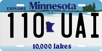 MN license plate 110UAI