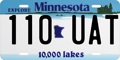MN license plate 110UAT