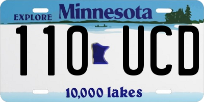 MN license plate 110UCD