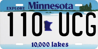 MN license plate 110UCG