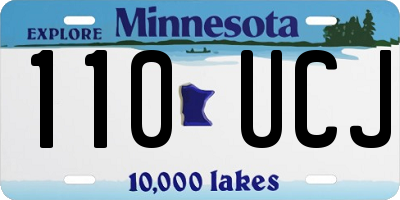 MN license plate 110UCJ