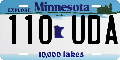 MN license plate 110UDA