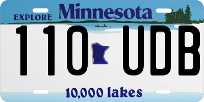MN license plate 110UDB