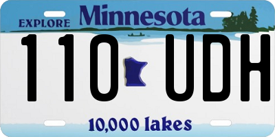 MN license plate 110UDH