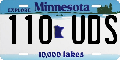 MN license plate 110UDS