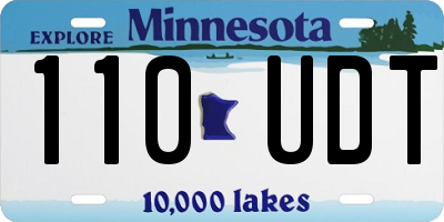 MN license plate 110UDT