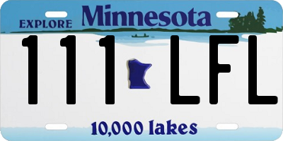 MN license plate 111LFL