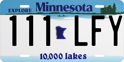 MN license plate 111LFY