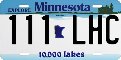 MN license plate 111LHC