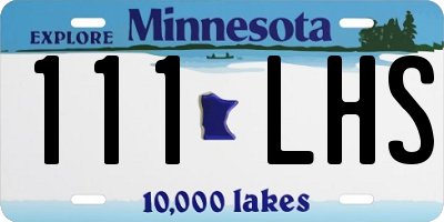 MN license plate 111LHS