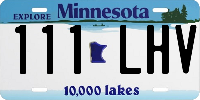 MN license plate 111LHV