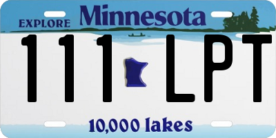 MN license plate 111LPT