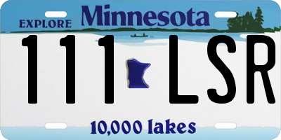 MN license plate 111LSR