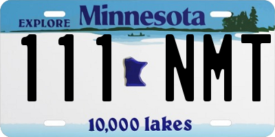 MN license plate 111NMT