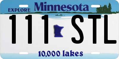 MN license plate 111STL