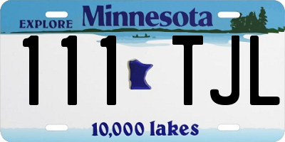MN license plate 111TJL
