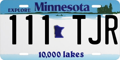 MN license plate 111TJR