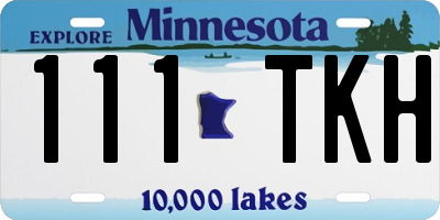 MN license plate 111TKH