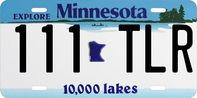 MN license plate 111TLR