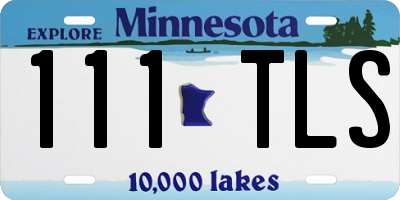 MN license plate 111TLS