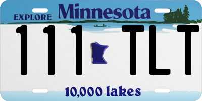 MN license plate 111TLT