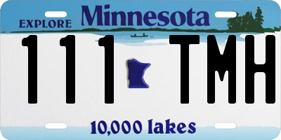 MN license plate 111TMH