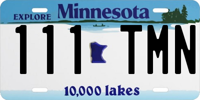 MN license plate 111TMN