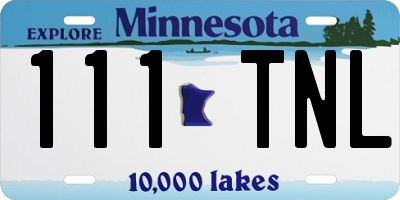 MN license plate 111TNL