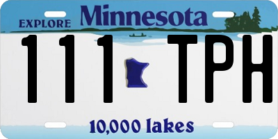 MN license plate 111TPH