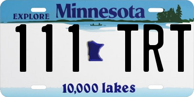 MN license plate 111TRT