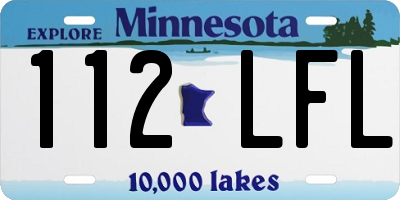 MN license plate 112LFL