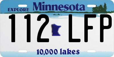 MN license plate 112LFP
