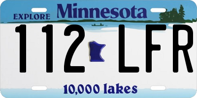 MN license plate 112LFR