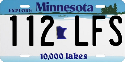 MN license plate 112LFS