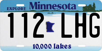 MN license plate 112LHG