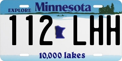 MN license plate 112LHH