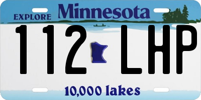 MN license plate 112LHP
