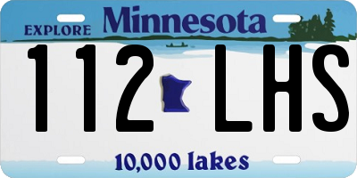 MN license plate 112LHS