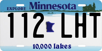 MN license plate 112LHT