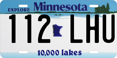MN license plate 112LHU