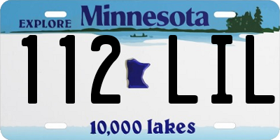 MN license plate 112LIL