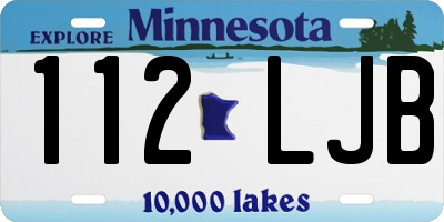 MN license plate 112LJB